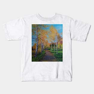 A pathway to Autumn Kids T-Shirt